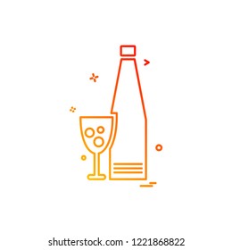 Drink icon design vector