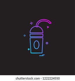 Drink icon design vector
