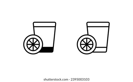 Drink icon design with white background stock illustration