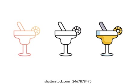 Drink icon design with white background stock illustration
