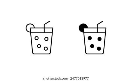 Getränk-Icon-Design mit weißem Hintergrund Stock-Illustration