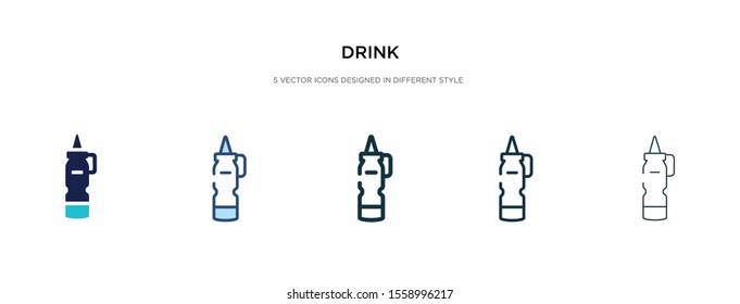 drink icon in different style vector illustration. two colored and black drink vector icons designed in filled, outline, line and stroke style can be used for web, mobile, ui
