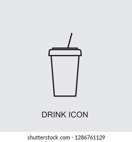drink icon . Editable line drink icon from education. Trendy drink icon for web and mobile.