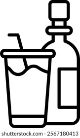 Drink Icon Element For Design