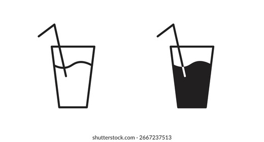 Drink icon elements. doodle graphics icons.