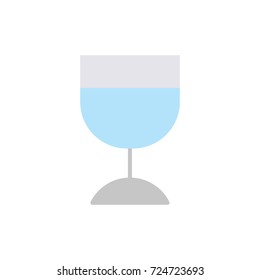 Drink icon flat design logo illustration