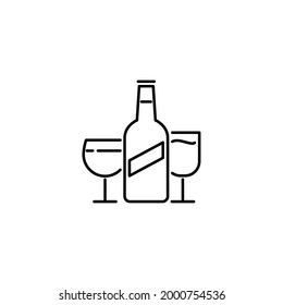 Drink Icon Flat Illustration Design