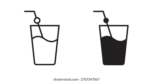 Drink icon. flat and stroke style Collection. simple symbol