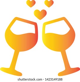 Drink icon flat style isolated on white background