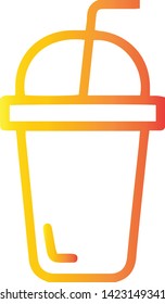 Drink icon flat style isolated on white background