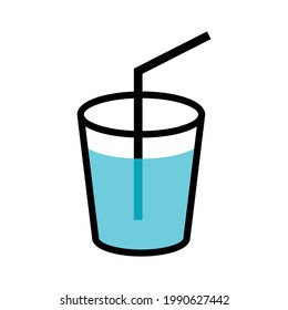 
vector de ilustración fresca del icono de bebida