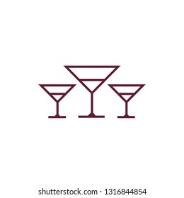 drink icon. glass icon.