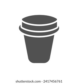 drink icon of glyph style design vector template