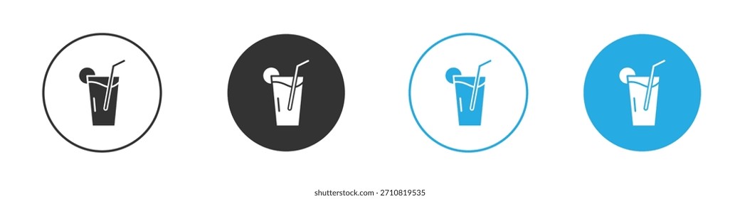Icono de la bebida. Plantilla de diseño de iconos gráficos
