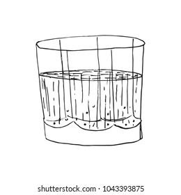 Drink icon in hand drawn style. For print, package, menu. Vector illustration