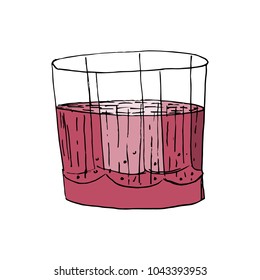 Drink icon in hand drawn style. For print, package, menu. Vector illustration