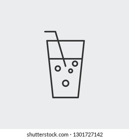 Drink icon isolated on background. Beverage symbol modern, simple, vector, icon for website design, mobile app, ui. Vector Illustration