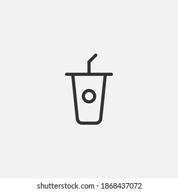 Drink icon isolated on background. Beverage symbol modern, simple, vector, icon for website design, mobile app, ui. Vector Illustration