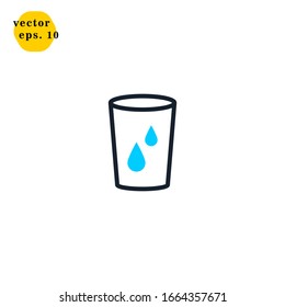 Drink Icon Logo Design Vector Template