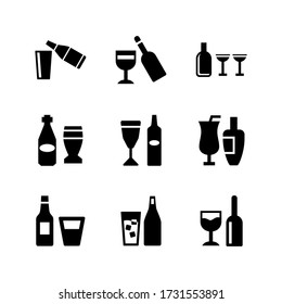 drink  icon or logo isolated sign symbol vector illustration - Collection of high quality black style vector icons
