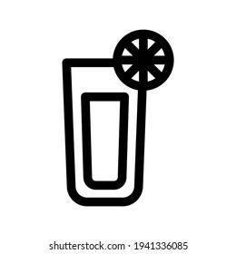Icono de bebida o logotipo símbolo de signo aislado ilustración vectorial - iconos vectoriales de estilo negro de alta calidad
