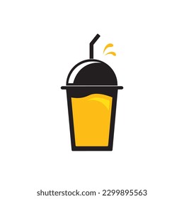 Drink icon logo vector illustration