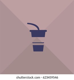 Drink icon. Milkshake vector