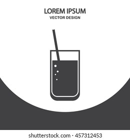 Drink icon on the background