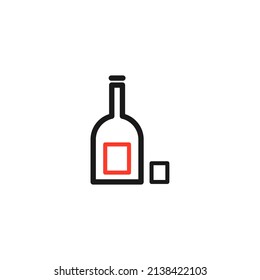 drink icon. drink outline icon. can be used for social media purposes, posters and others.