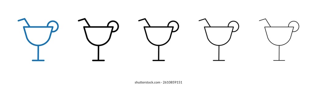 drink icon Outline vector logo for web ui