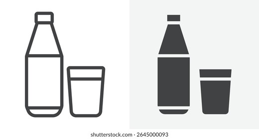 drink icon Outline vector sign