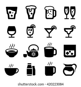 Drink icon set