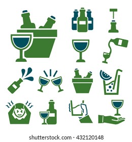 drink icon set