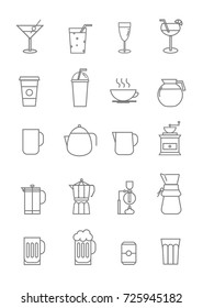 drink icon set.