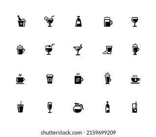 Drink Icon Set - 32px Solid