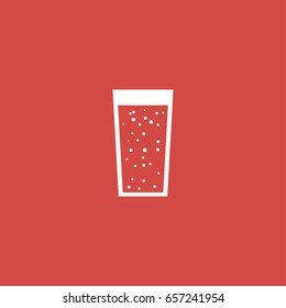 drink icon. sign design. red background