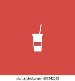 drink icon. sign design. red background