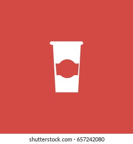 drink icon. sign design. red background