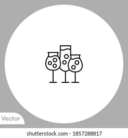 Drink icon sign vector,Symbol, logo illustration for web and mobile
