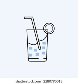 Drink icon. Simple illustration. Vector Design Sign