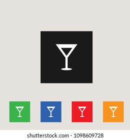 Drink icon, stock vector illustration, EPS10.