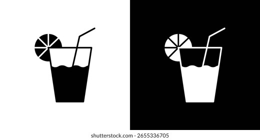 Symbol-Kollektion für Getränke. Flache Vektorgrafik.