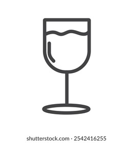 Drink icon Symbol mark in filled style