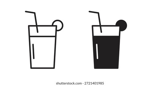 Trinksymbol für Vorlage. Vektorgrafik-Symbolsatz
