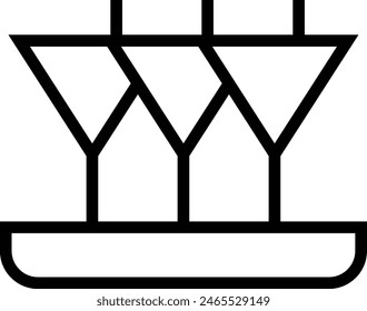 drink icon. Thin linear style design isolated on white background