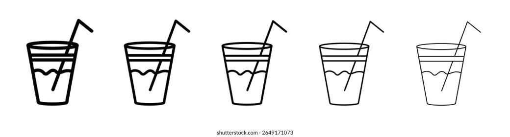 Getränk-Symbol dünne Umriss Logo-Marke