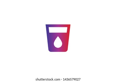 Drink icon in trendy flat style isolated on white background. Drink symbol. Vector illustration