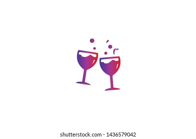 Drink icon in trendy flat style isolated on white background. Drink symbol. Vector illustration