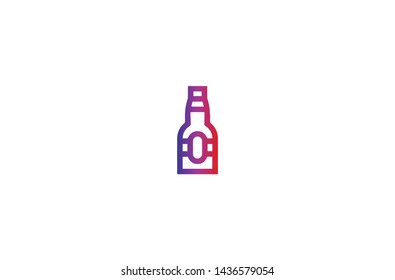 Drink icon in trendy flat style isolated on white background. Drink symbol. Vector illustration