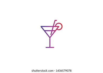 Drink icon in trendy flat style isolated on white background. Drink symbol. Vector illustration